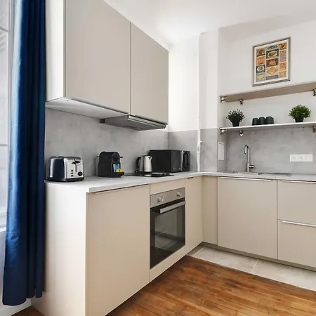 아파트 Charming -1br-4p- Gare Montparnasse 파리